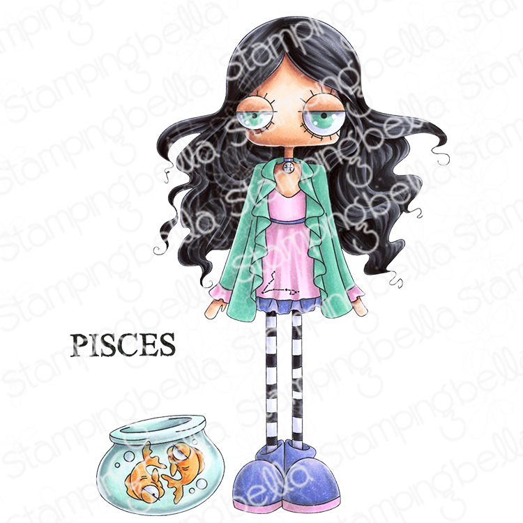 **NEW* - Stamping Bella - Oddball Zodiac Pisces (Includes 3 Stamps)