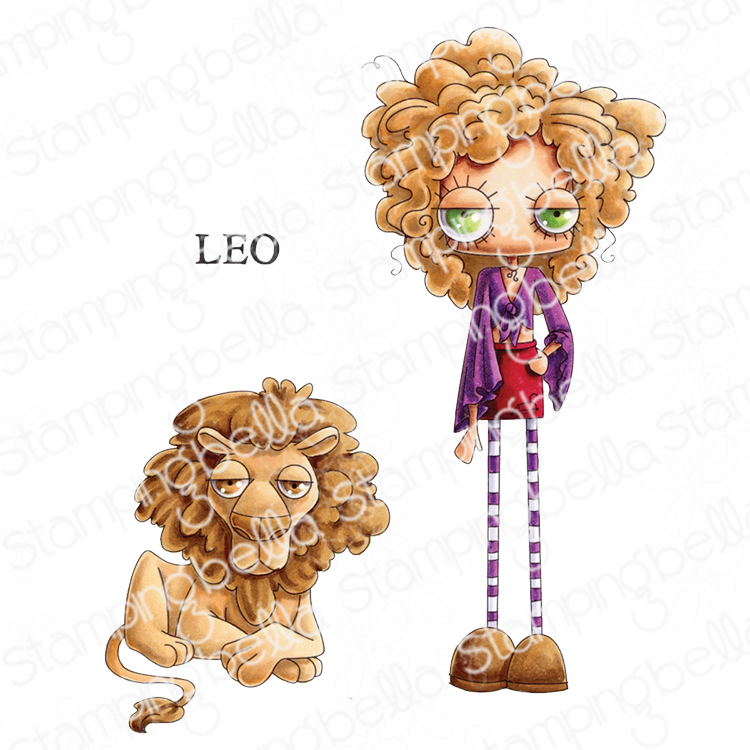 **NEW* - Stamping Bella - Oddball Zodiac Leo (set of 3 stamps)