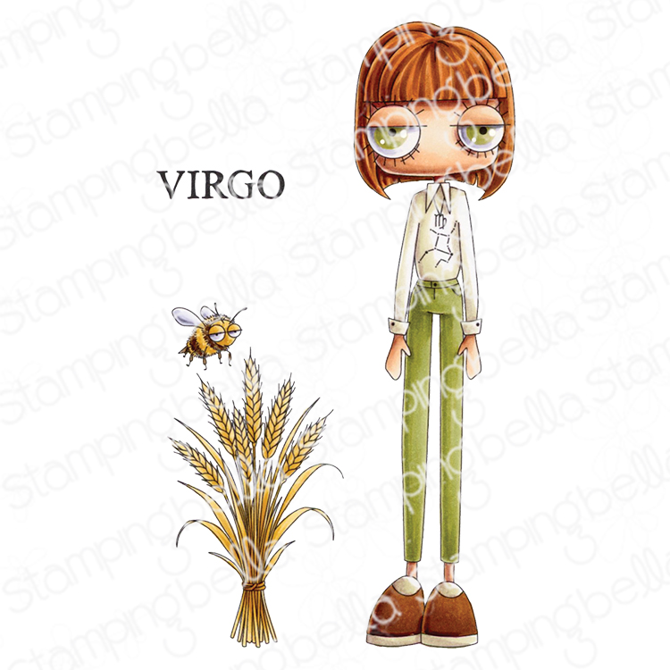 **NEW* - Stamping Bella - Oddball Zodiac Virgo (set of 3 stamps)