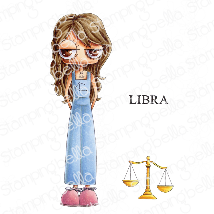 **NEW* - Stamping Bella - Oddball Zodiac Libra (set of 3 stamps)