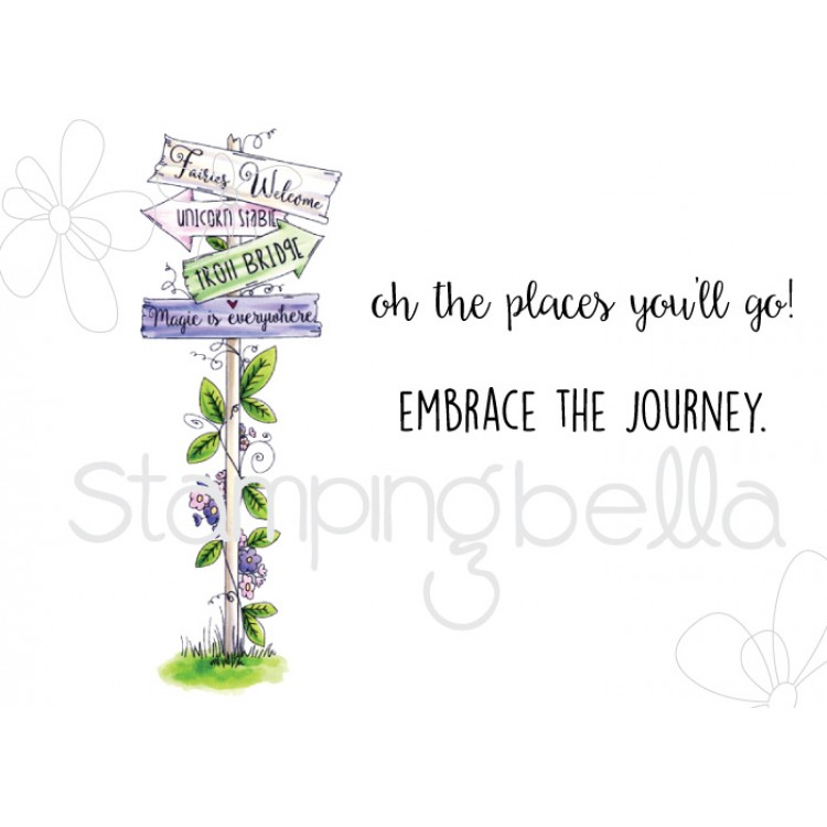 Stamping Bella - Tiny Townie fairy garden sign