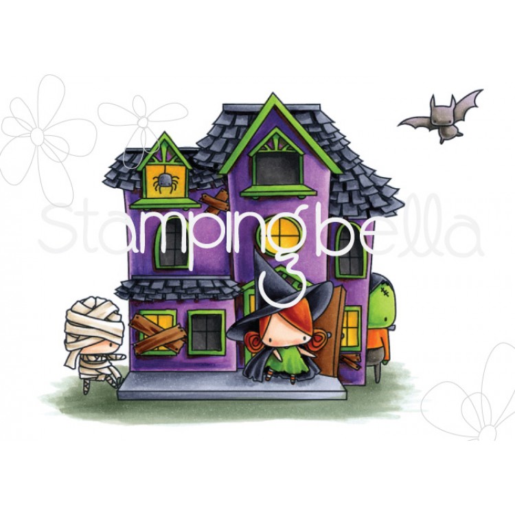 Stamping Bella - The Littles, haunted house (full scene)