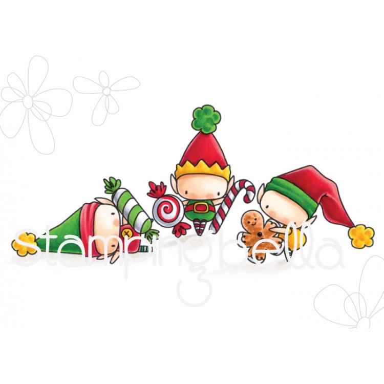 Stamping Bella - the littles CHRISTMAS COLLECTIONL:  ELVES WITH TREATS