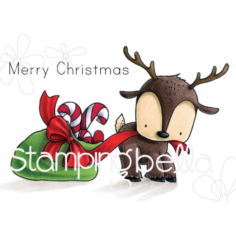 Stamping Bella - REINDEER WITH A GIFT STUFFIE