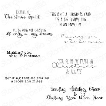 Stamping Bella - LONG DISTANCE CHRISTMAS SENTIMENT SET