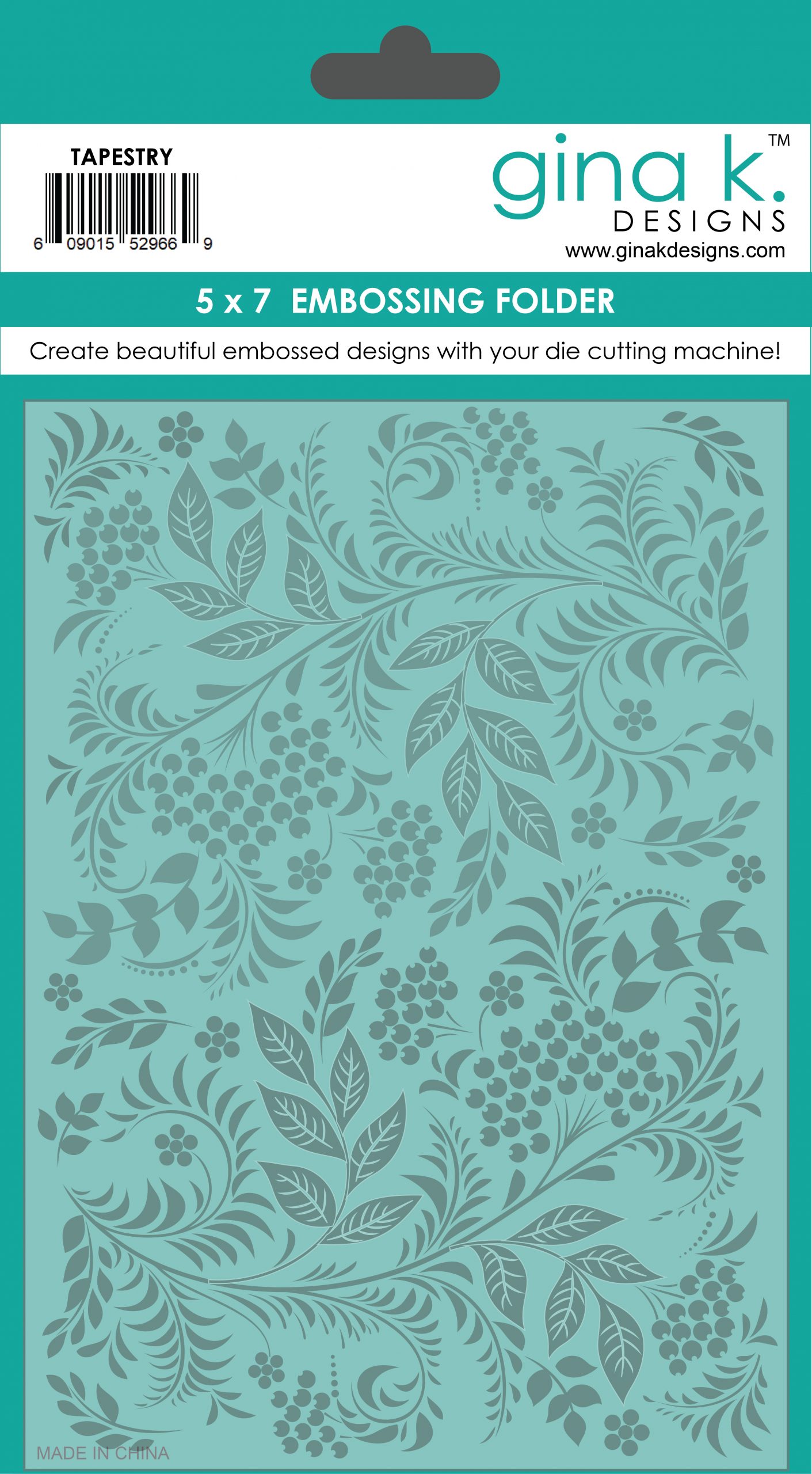 Gina K Designs - Tapestry - EMBOSSING FOLDER