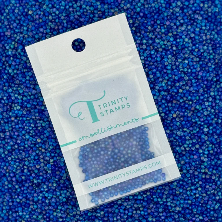 Trinity Stamps - Iridescent Cobalt Shaker Pop Embellishment Mix