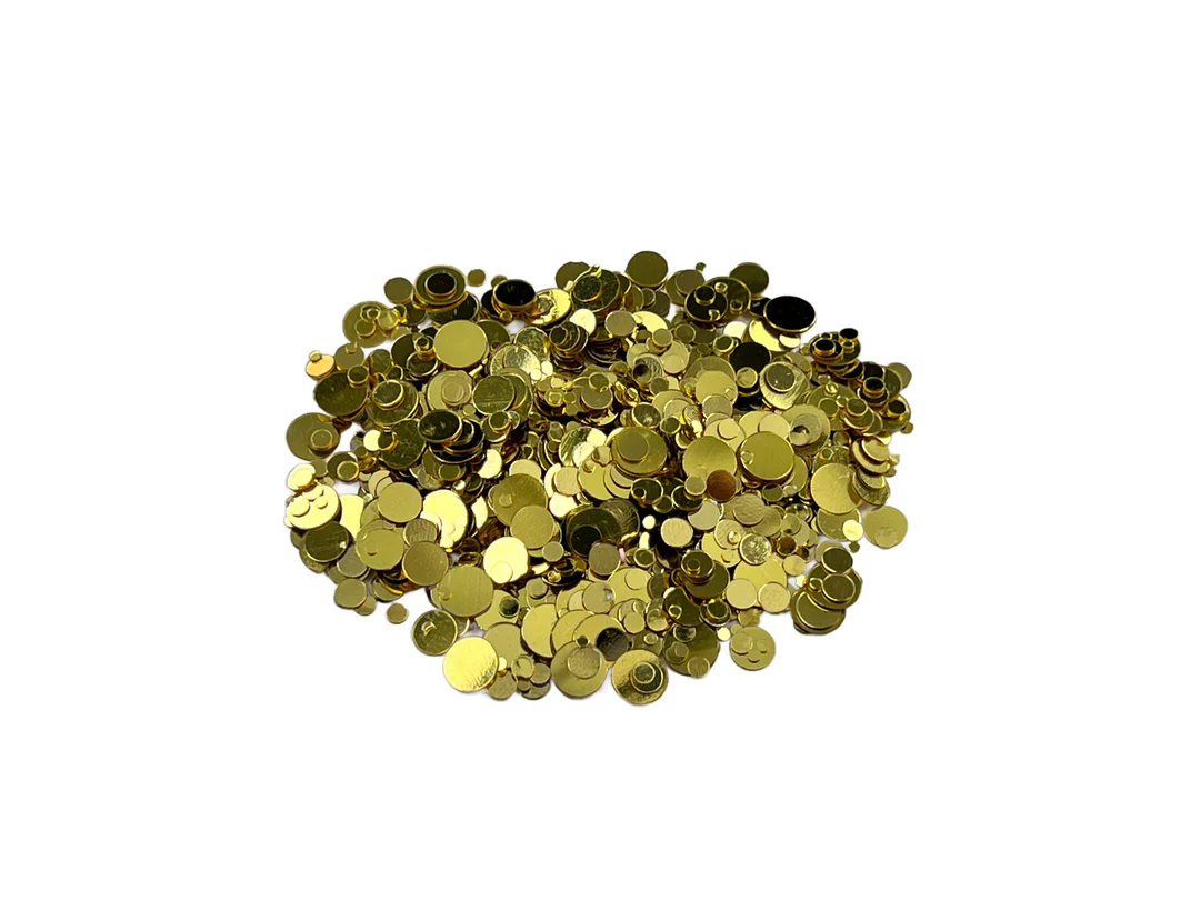 Gina K Designs - Metallic Dots Gold - Embellishment