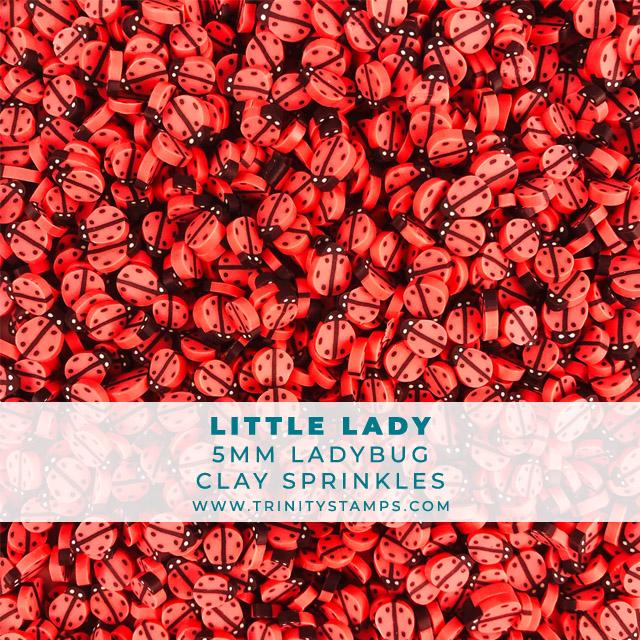 Trinity Stamps - Little Lady - 5mm Ladybug Clay Sprinkles