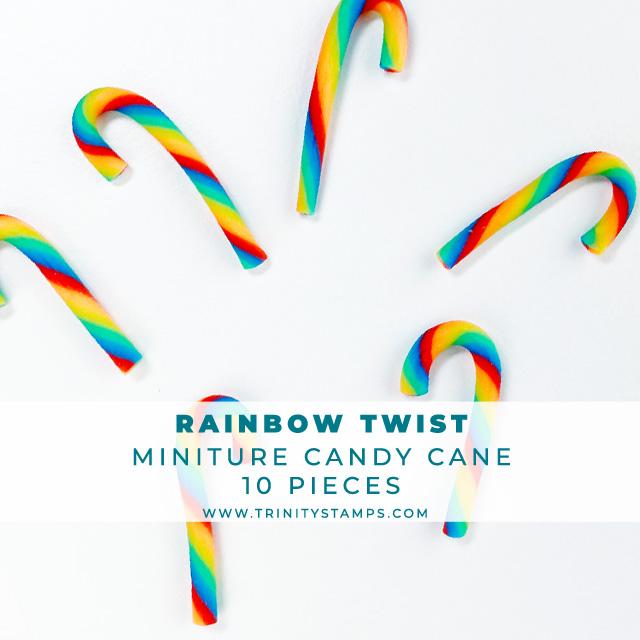 Trinity Stamps - Rainbow Twist Candy Cane Embellishments