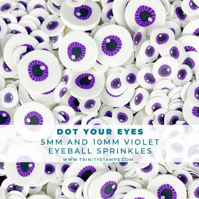 Trinity Stamps - Dot Your Eyes - Mixed Violet Monster Eyes Sprinkles