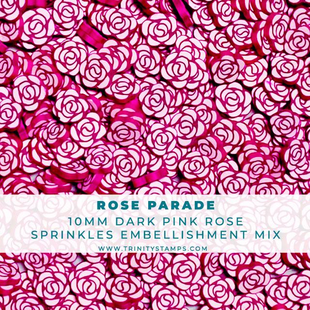 Trinity Stamps - Rose Parade - Clay Flower Sprinkles Embellishment Mix