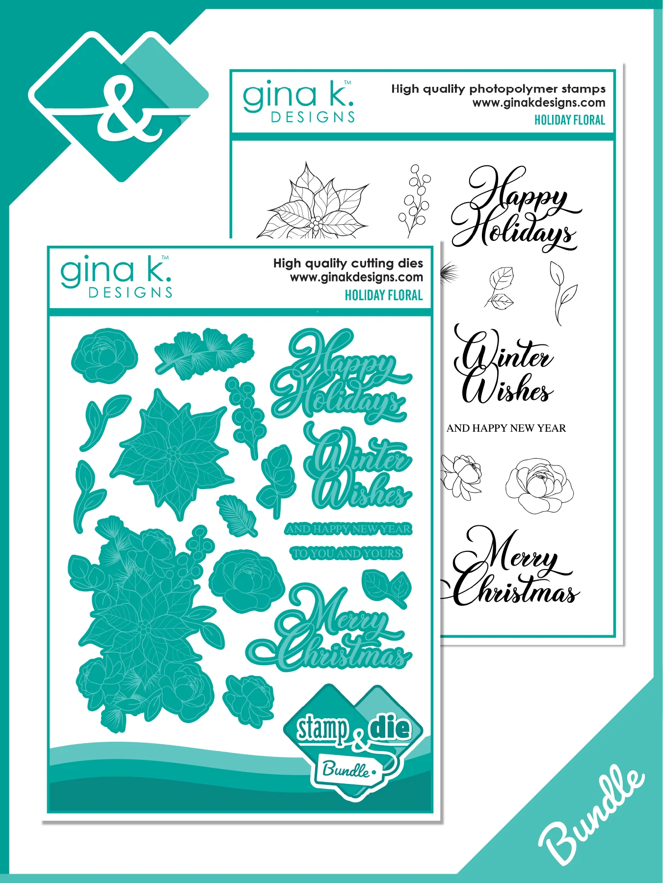 Gina K Designs - Holiday Floral - BUNDLE