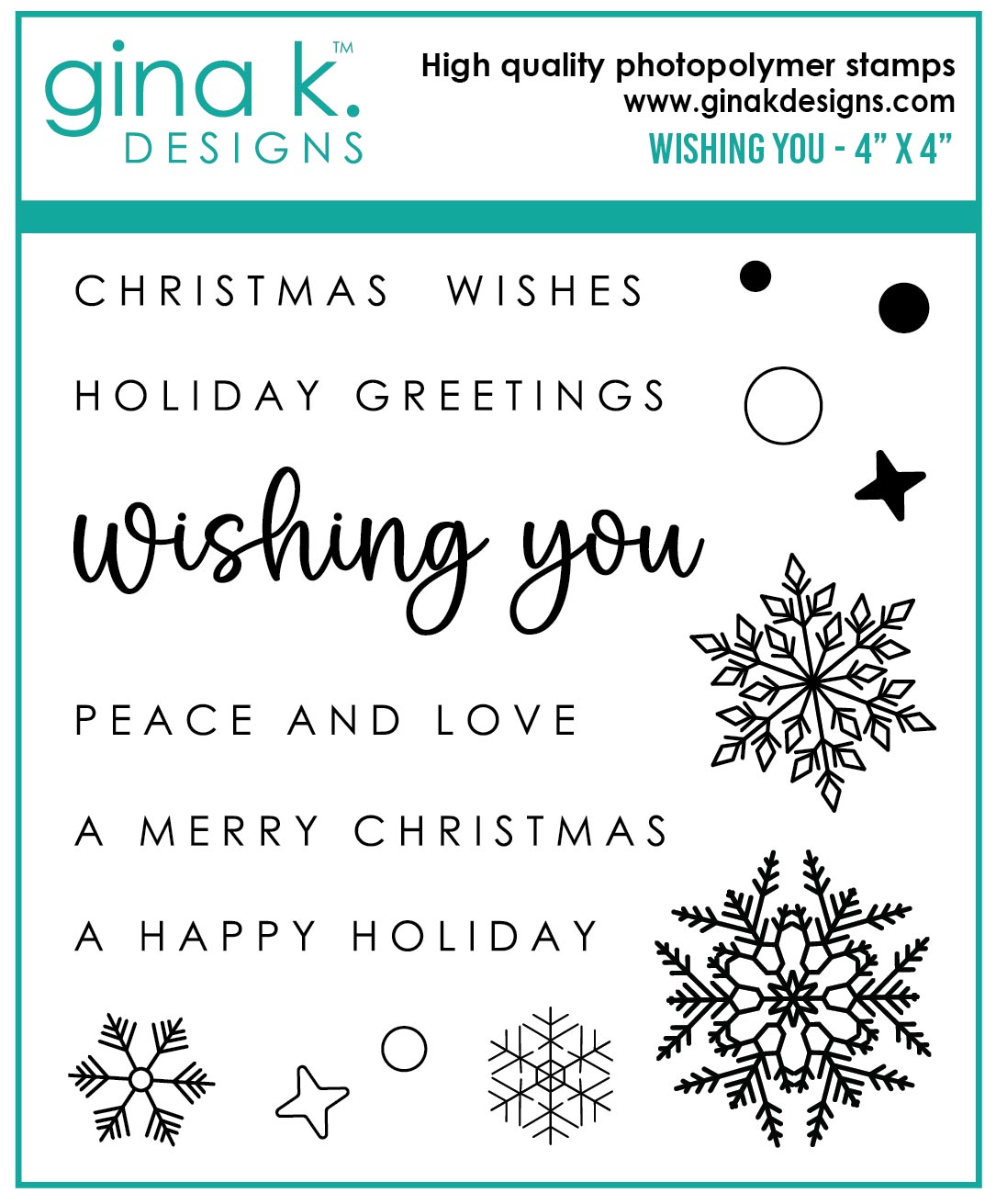 Gina K Designs - Wishing You MINI - STAMPS