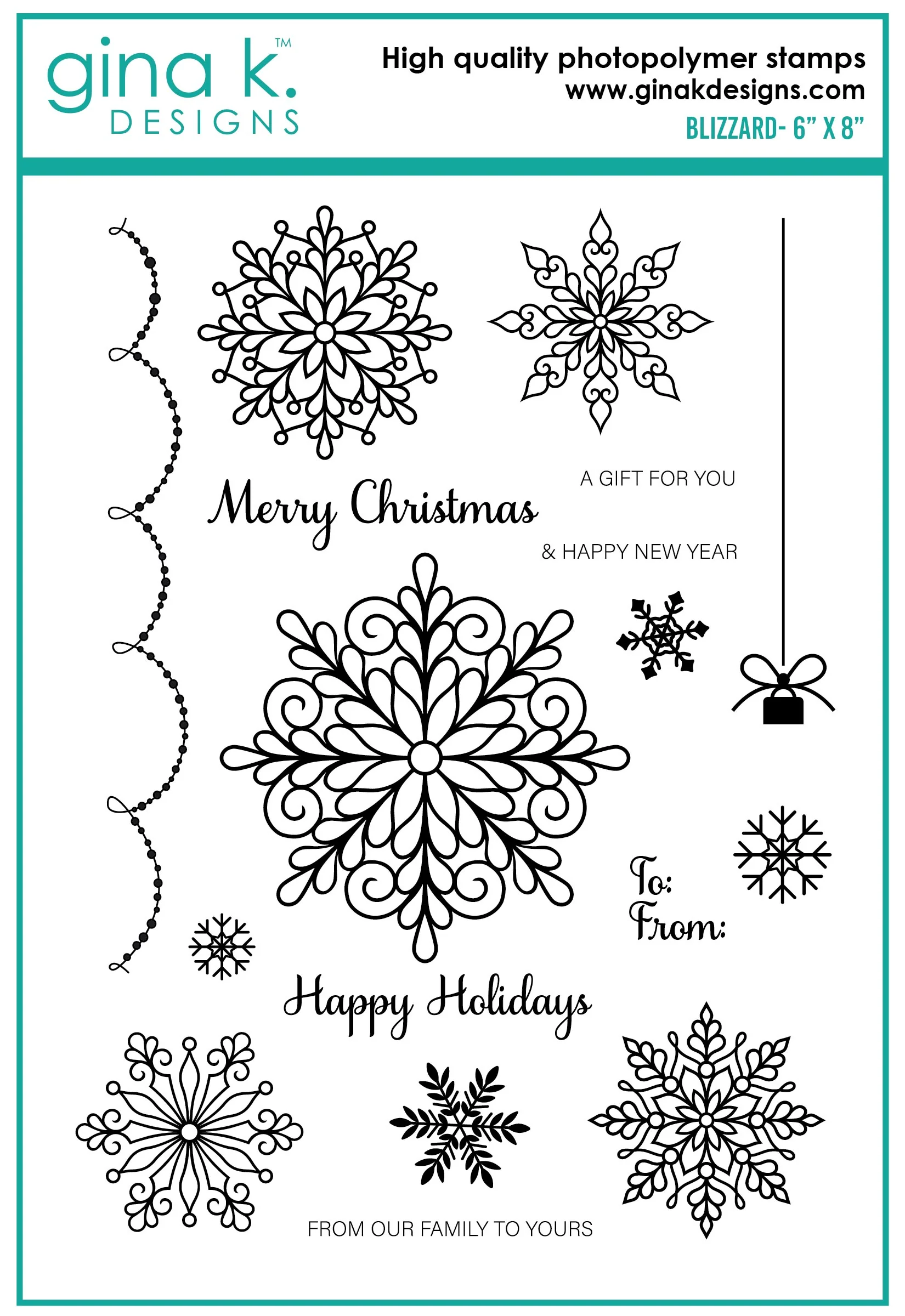 Gina K Designs - Blizzard - STAMPS