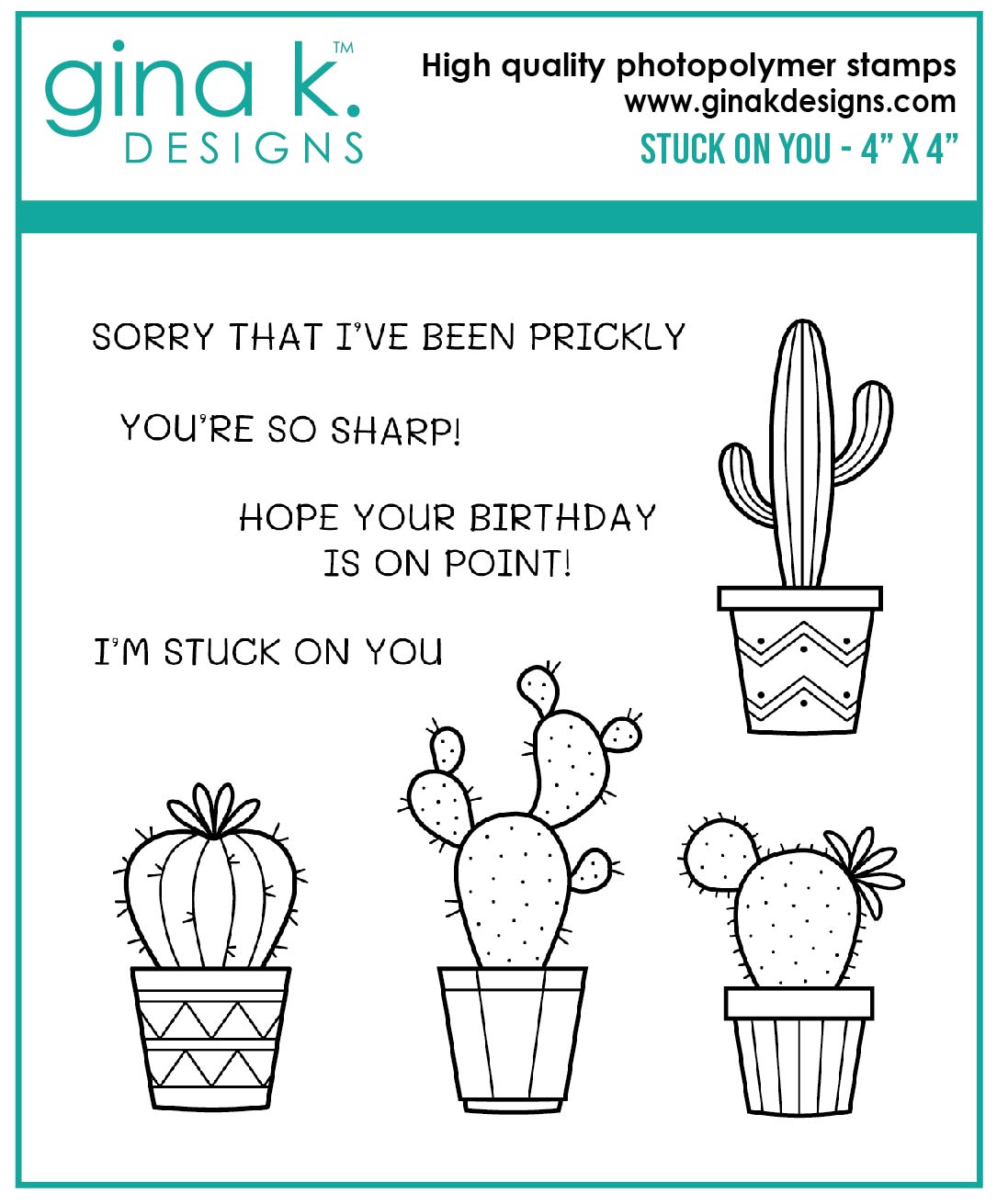 Gina K Designs - Stuck on You - STAMPS