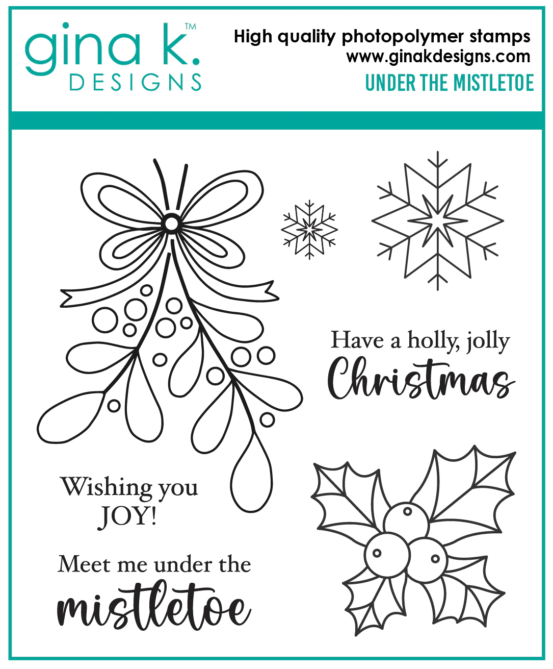 Gina K Designs - Under the Mistletoe - STAMPS