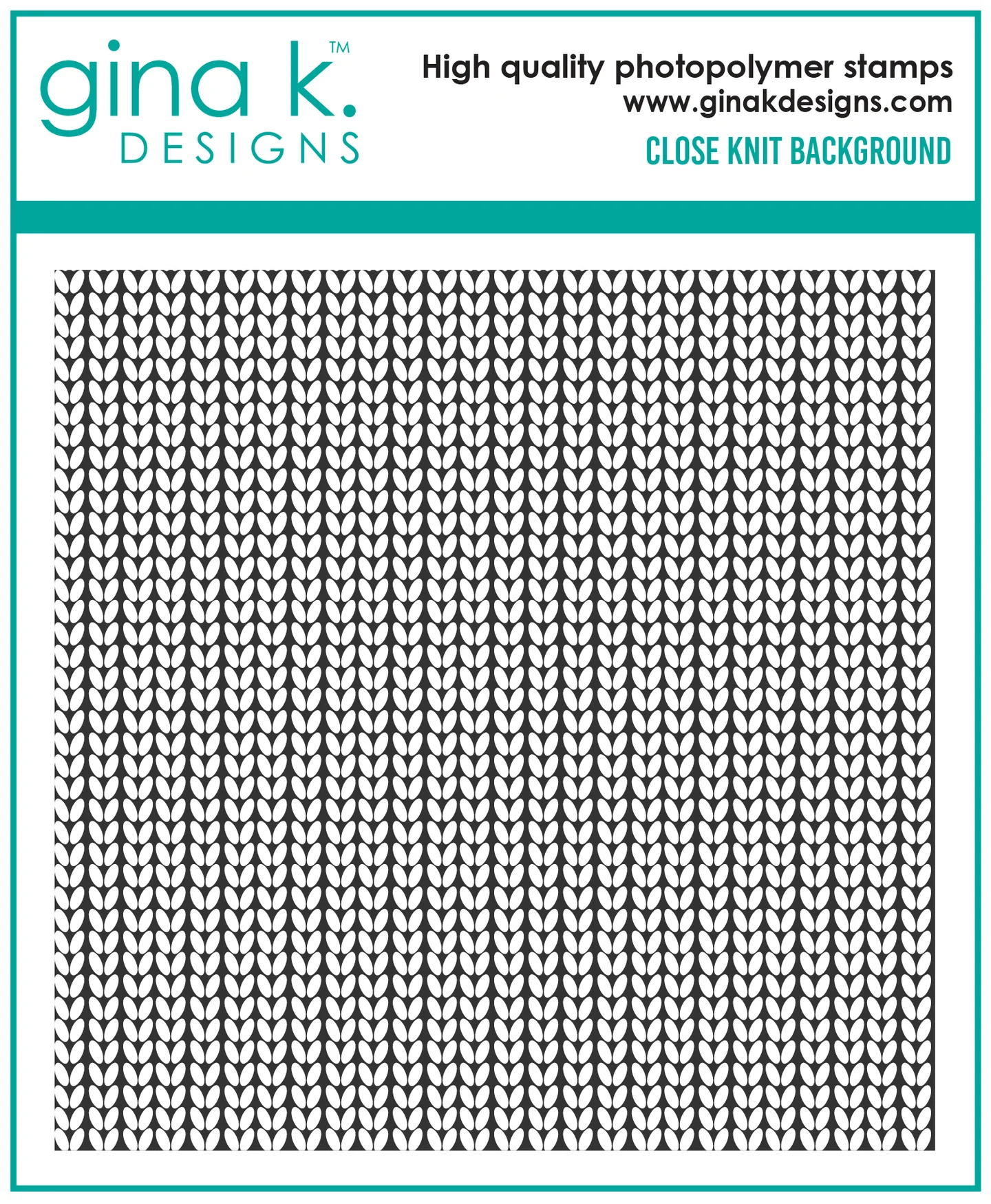 Gina K Designs - Close Knit Background Stamp - STAMPS