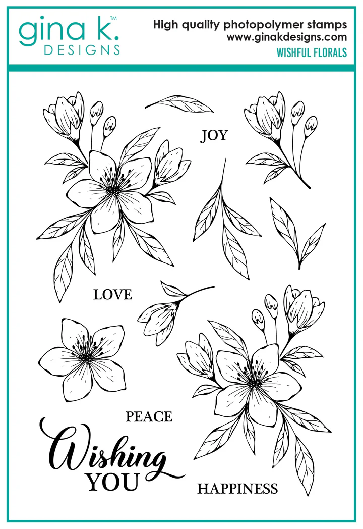 Gina K Designs - Wishful Florals - STAMPS