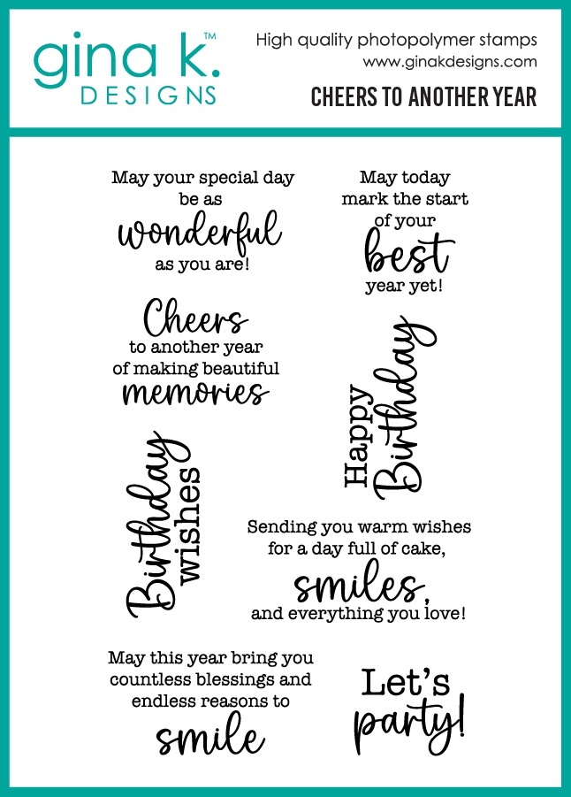 Gina K Designs - Cheers to Another Year - STAMPS