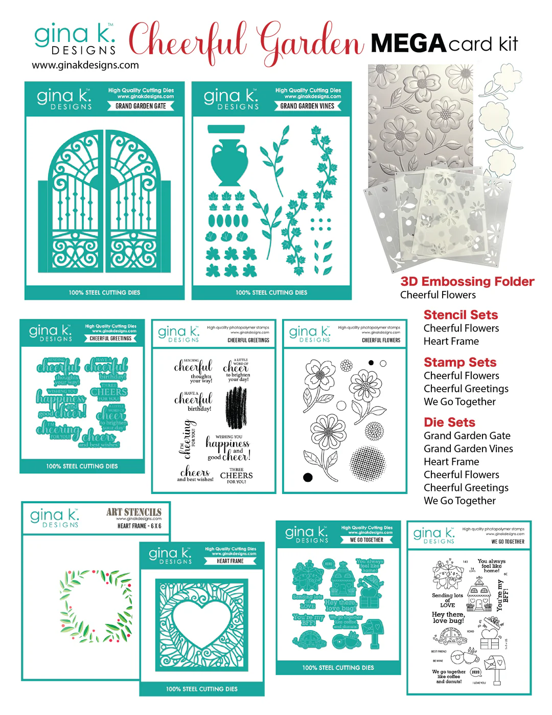 ***NEW* Gina K Designs - Cheerful Garden - KIT