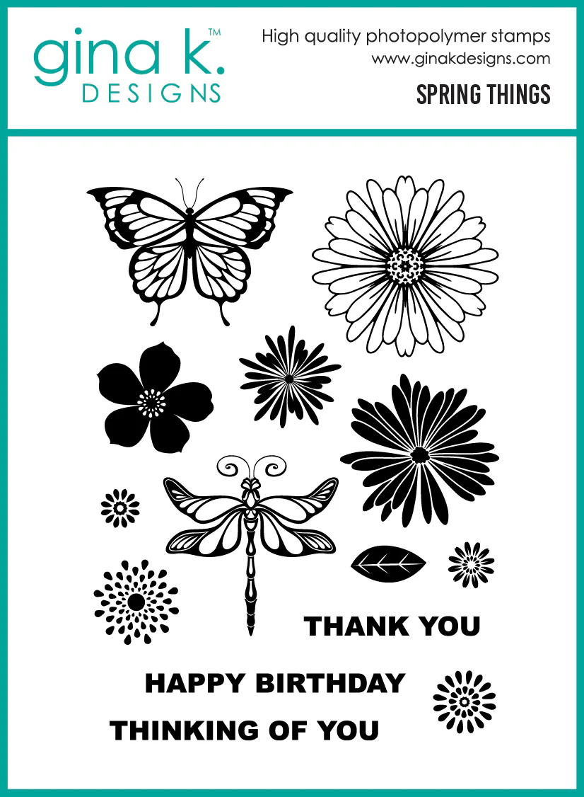 ***NEW* - Gina K Designs - Spring Things - STAMPS