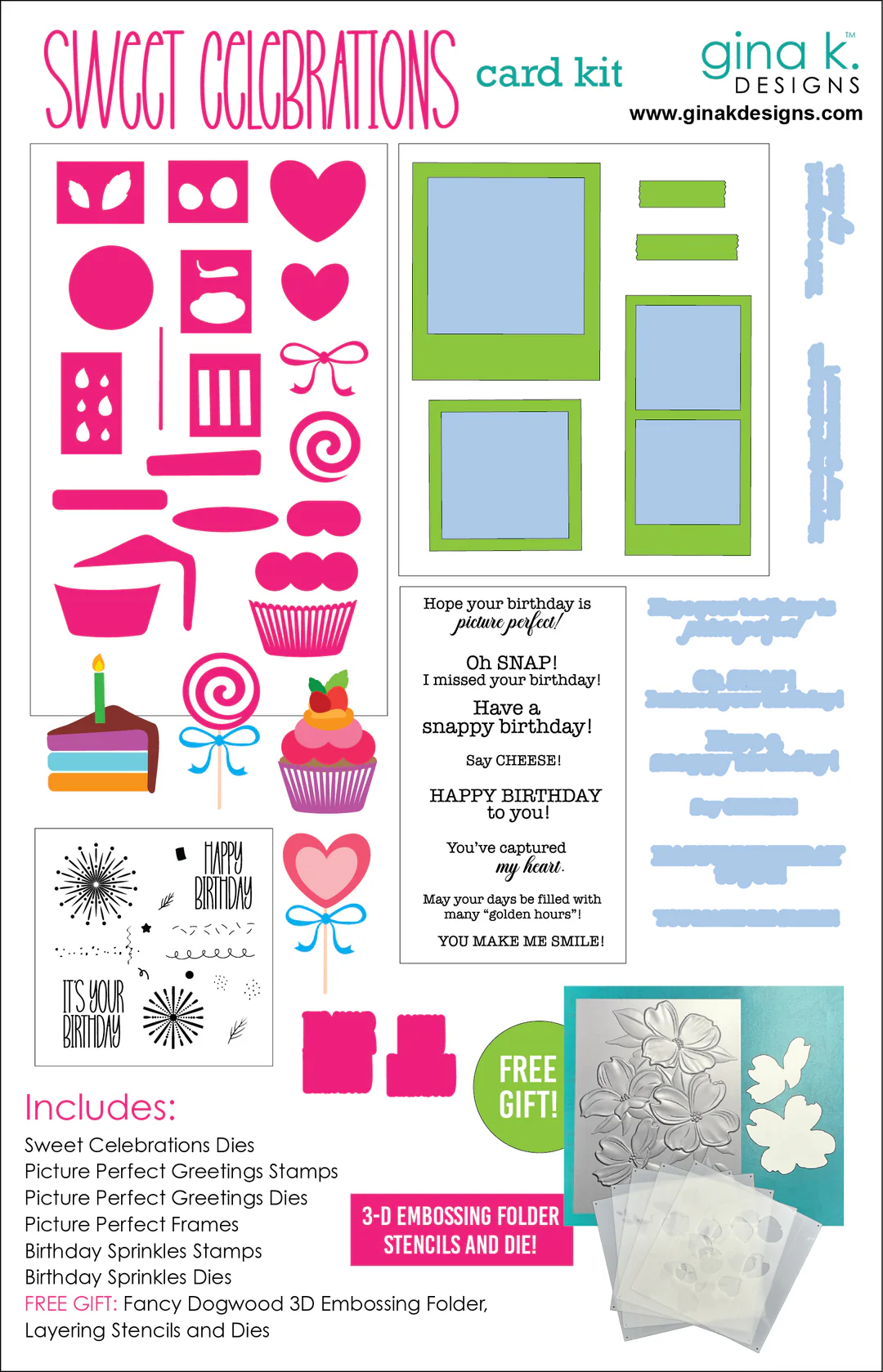 ***NEW* - Gina K Designs - Sweet Celebrations - KIT