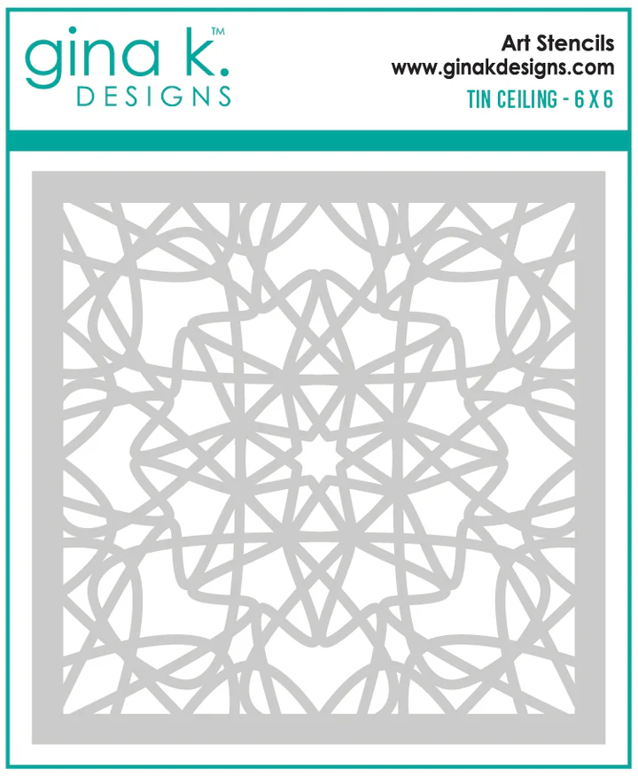 *NEW* - Gina K Designs - Tin Ceiling - STENCIL