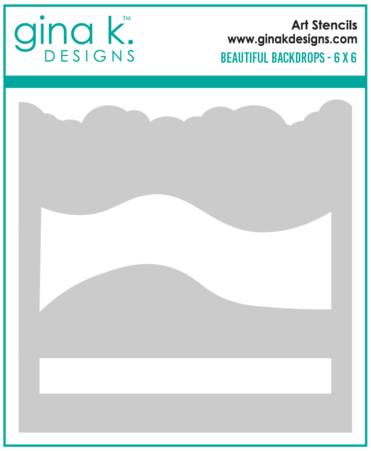 *NEW* - Gina K Designs - Beautiful Backdrops - STENCIL