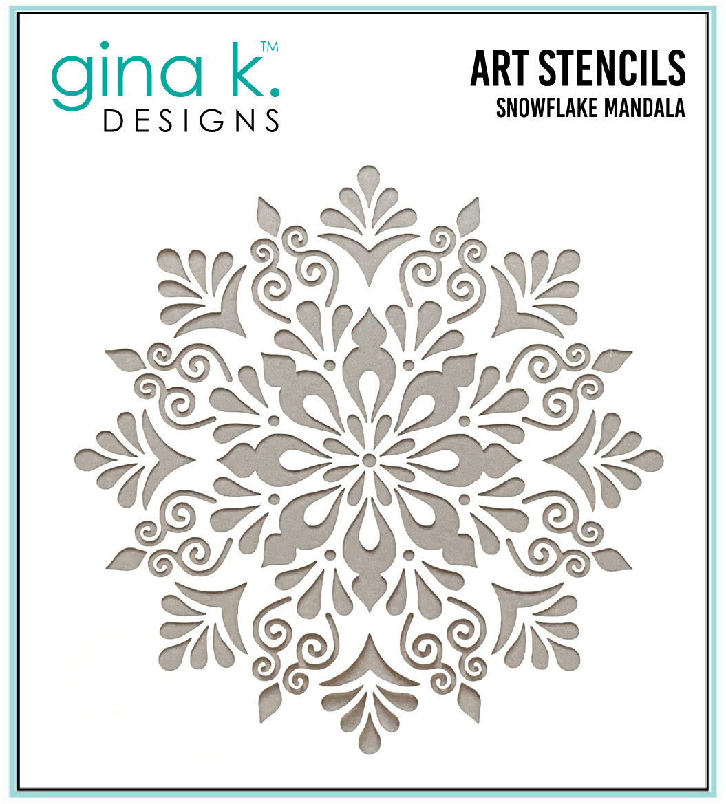 Gina K Designs - Snowflake Mandala - STENCIL