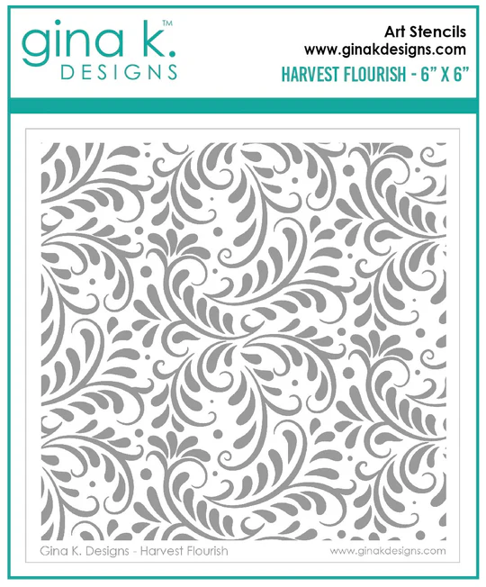 Gina K Designs - Harvest Flourish - STENCIL