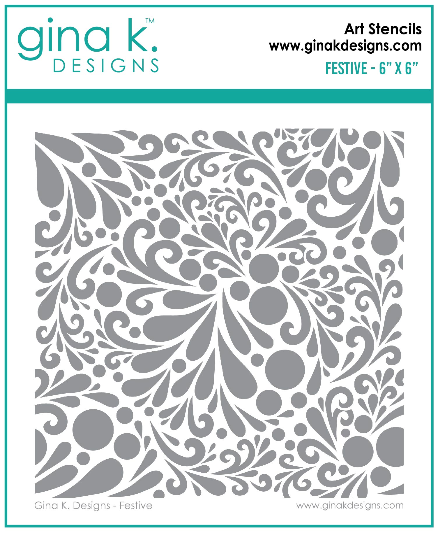 Gina K Designs - Festive - STENCIL