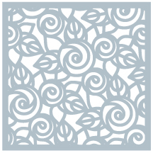 Gina K Designs - Rose Swirl - STENCIL