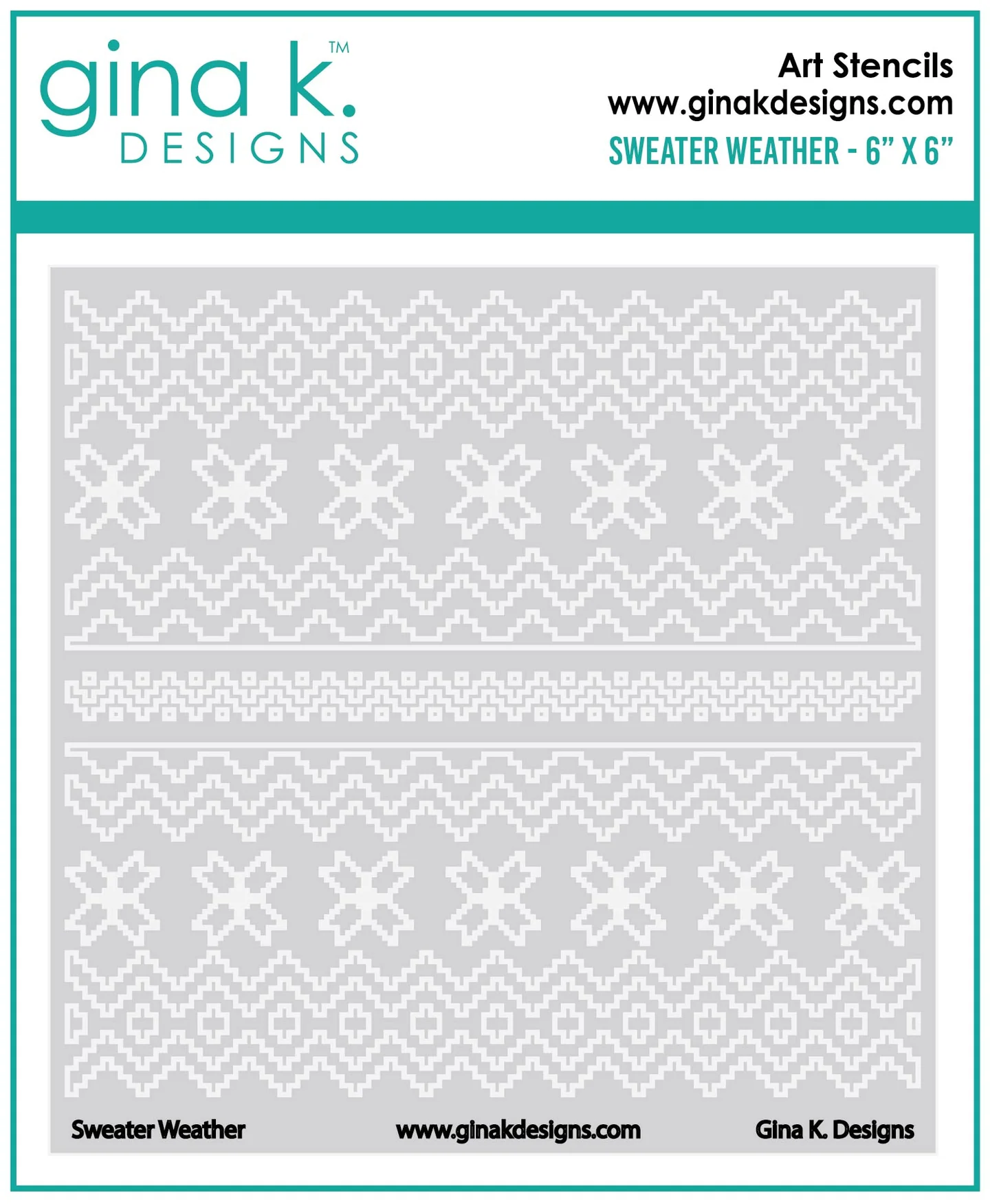 Gina K Designs - Sweater Weather - STENCIL