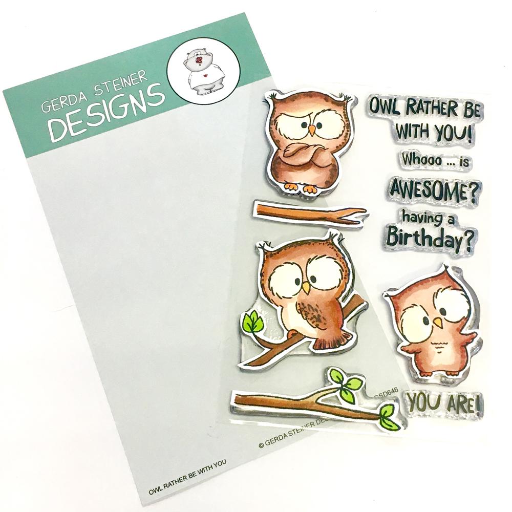 Gerda Steiner - Owl Rather Be With You 4x6 Clear Stamp Set