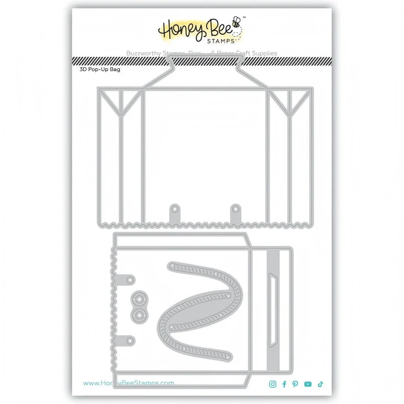 **NEW* - Honey Bee - 3D Pop-Up Bag - Honey Cuts Stand-Alone Dies