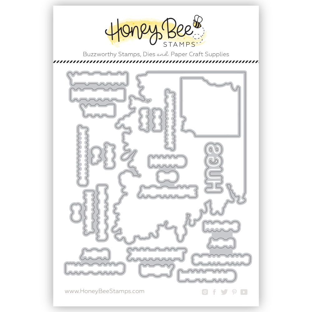 Honey Bee - Squared Spring Florals - Honey Cuts