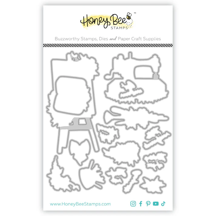 Honey Bee - Floral Easel Honey Cuts