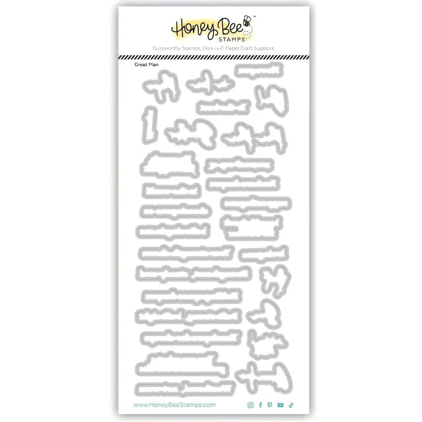 **NEW* - Honey Bee - Great Man - Honey Cuts Coordinating Dies