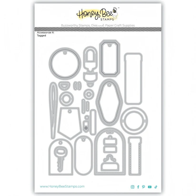 **NEW* - Honey Bee - Accessorize It: Tagged - Honey Cuts Stand-Alone Dies