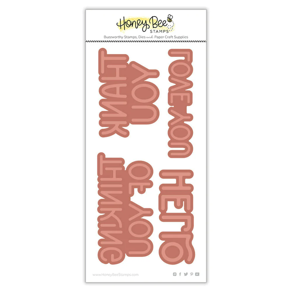 Honey Bee - Fall Foliage Sentiments Hot Foil Plate - Honey Cuts