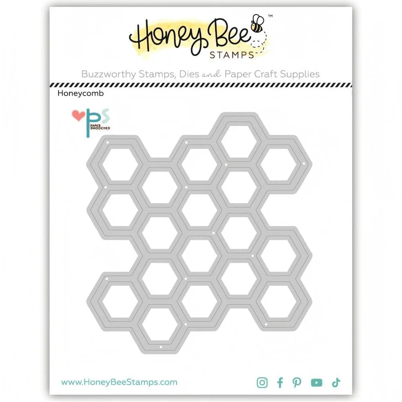 **NEW* - Honey Bee - Honeycomb - Honey Cuts Stand-Alone Dies by Paper Smooches