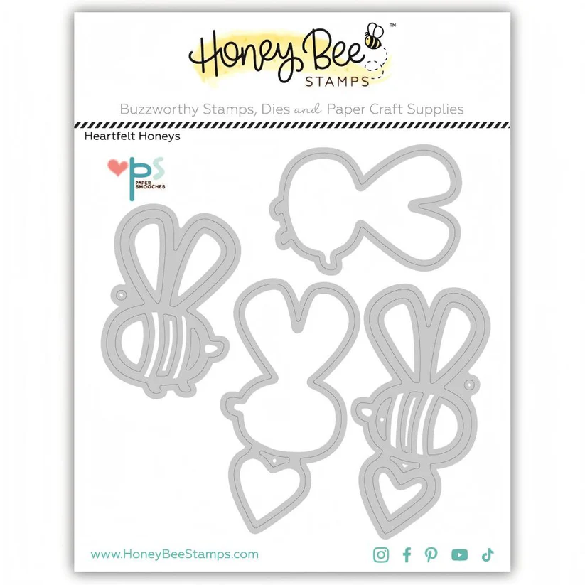 **NEW* - Honey Bee - Heartfelt Honeys - Honey Cuts Stand-Alone Dies