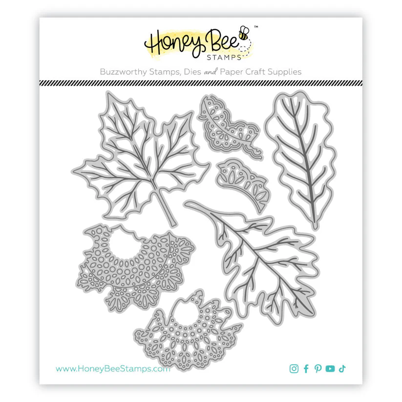 *NEW* - Honey Bee - Lovely Layers: Boho Leaves - Honey Cuts