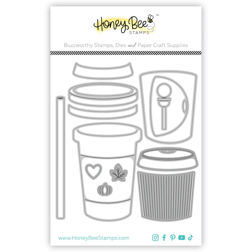 *NEW* - Honey Bee - Lovely Layers: Coffee Cup - Honey Cuts
