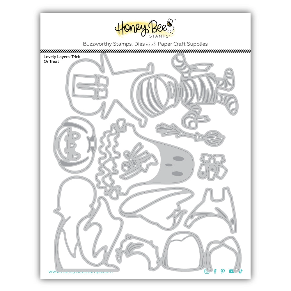 **NEW* - Honey Bee - Lovely Layers: Trick or Treat - Honey Cuts Stand-Alone Dies