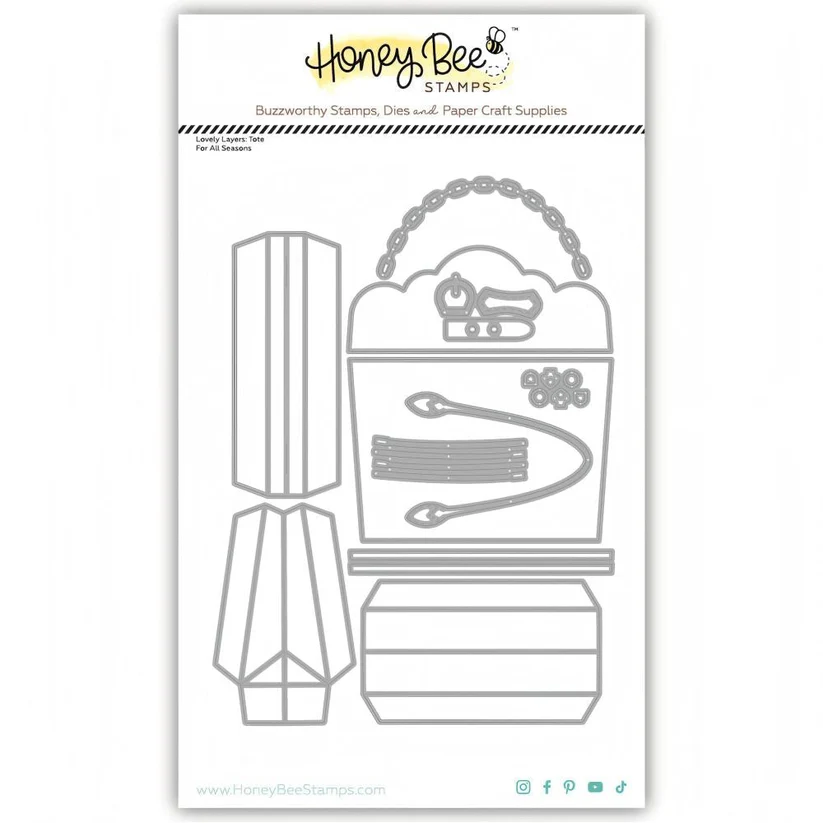 **NEW* - Honey Bee - Lovely Layers: Tote For All Seasons - Honey Cuts Stand-Alone Dies