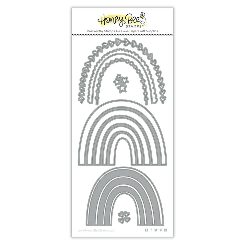 Honey Bee - Rainbow Accents | Honey Cuts