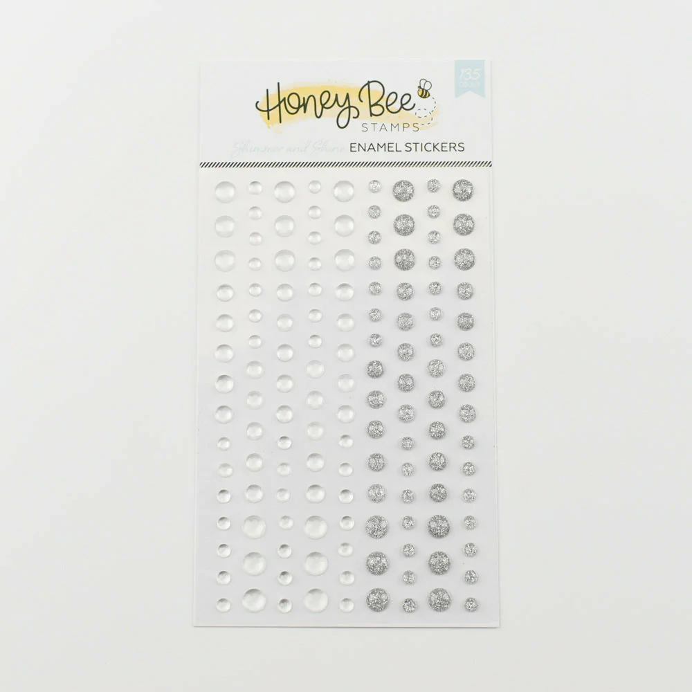 Honey Bee - Shimmer & Shine Enamel Stickers - 135 Count