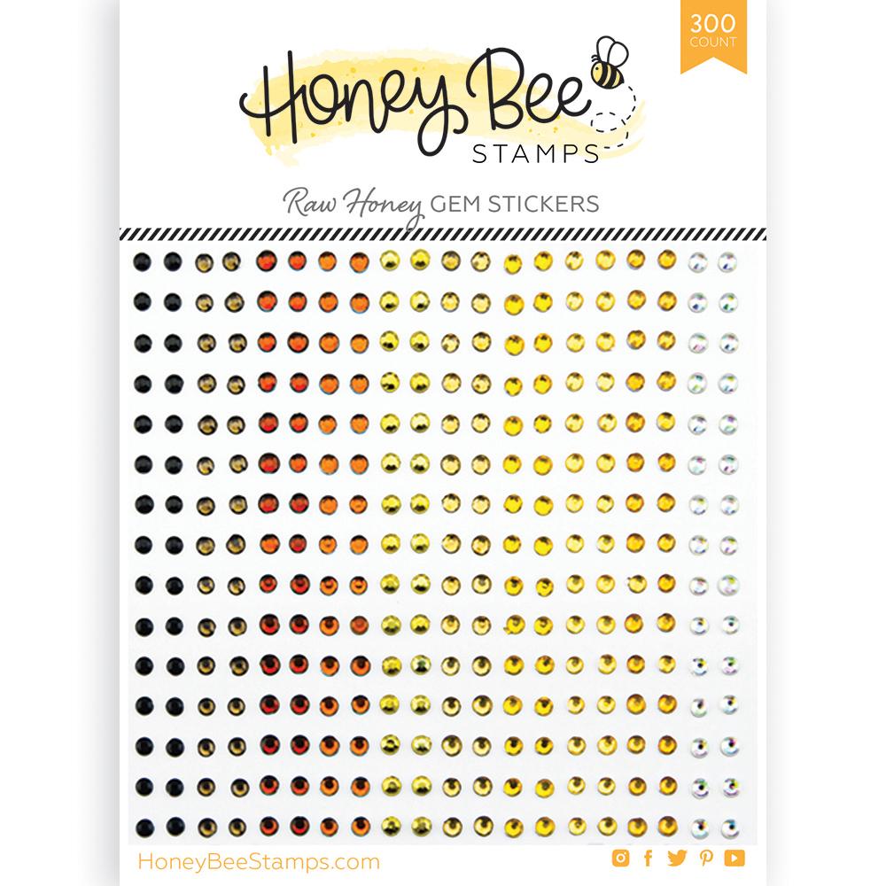 Honey Bee - Raw Honey Gem Stickers | 300 Count